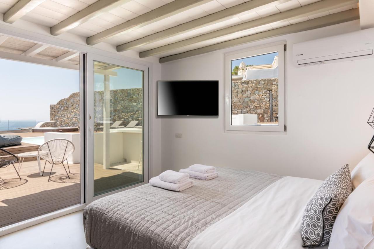 Villa In Mykonos - 6 Bedroom - 1Km From Mykonos Town - Infinity Pool - Sunset View Экстерьер фото